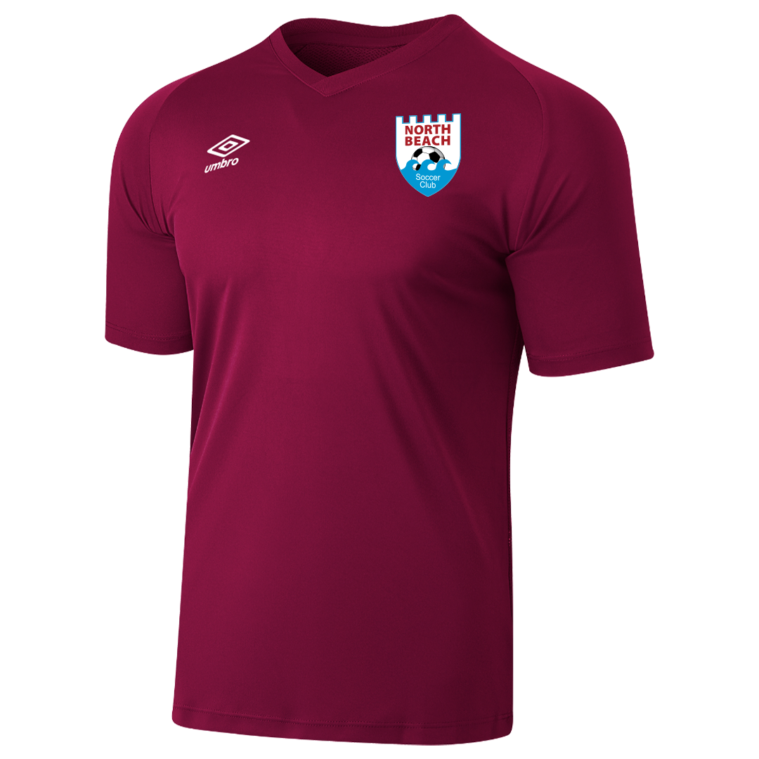North Beach Soccer Club League Jersey Claret