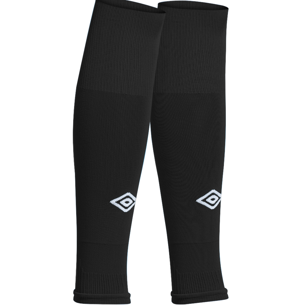 Preston Lions Footless Socks Black