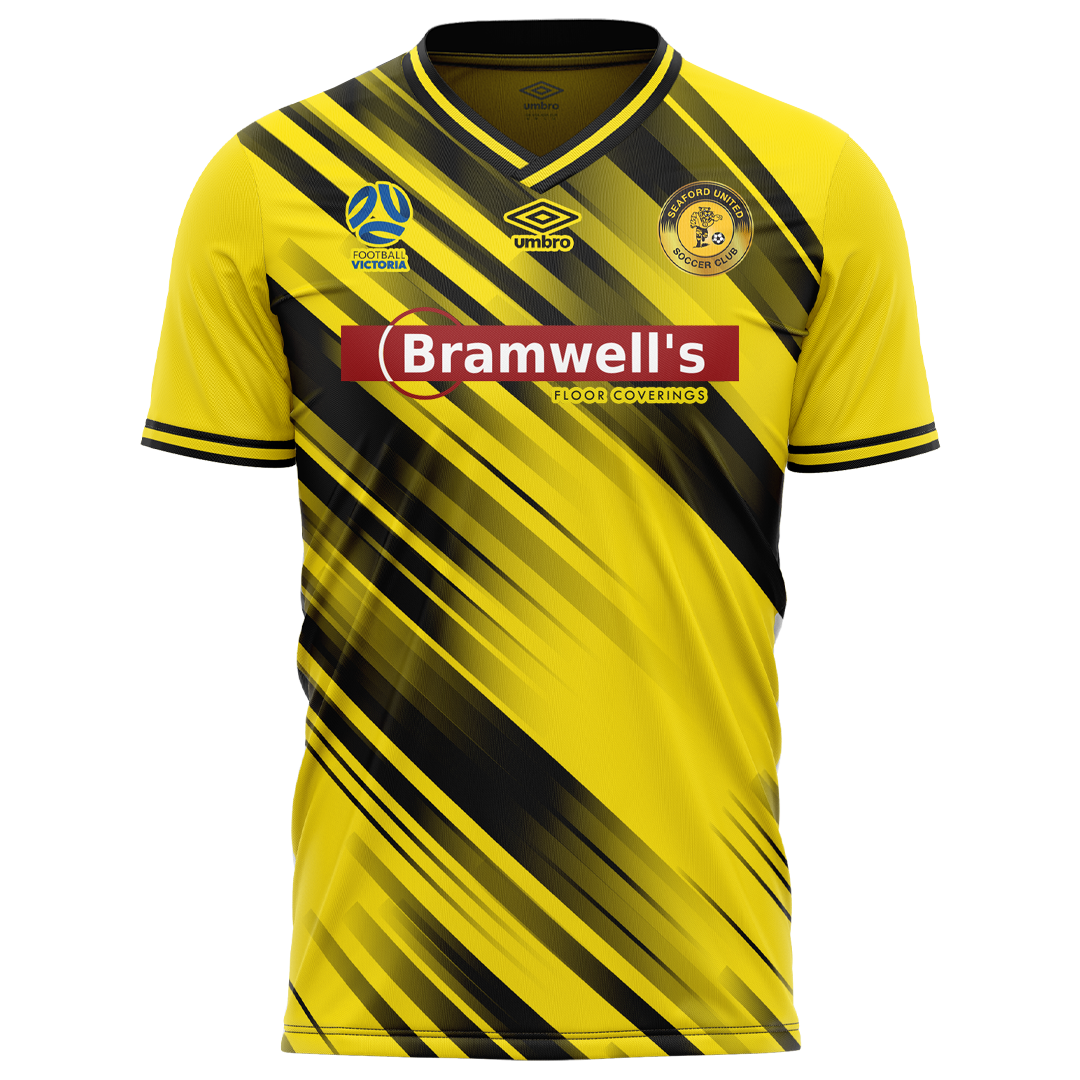 Seaford United Juniors Custom SS Jersey Yellow