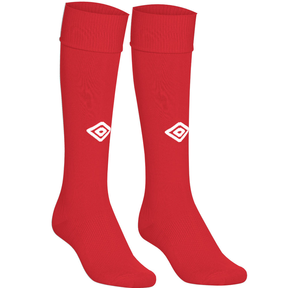 Ashburton Sock Selection- Footless or Normal Velocity Red