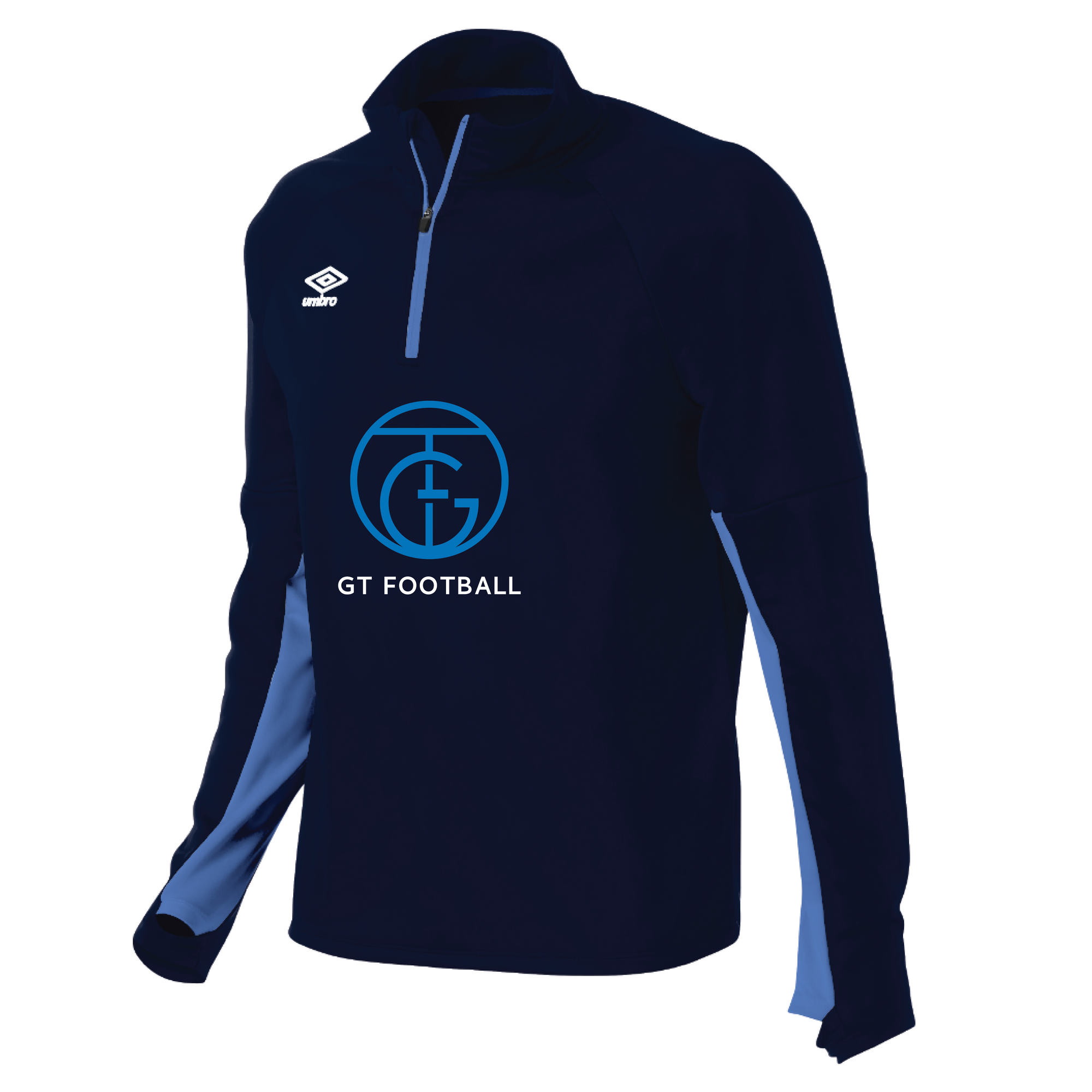 GT Football Stadium QTR Zip Navy