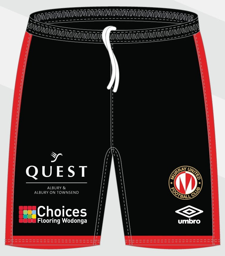 Murray United FC Playing Shorts - Black - PURCHASE FROM CLUB