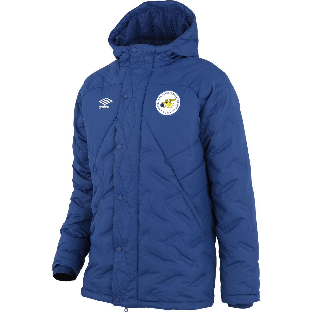 Inter Lions Insulated Padded Jacket, Navy (Coach)- Size in description below