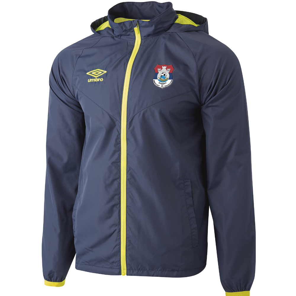 White City Elite Shower Jacket Navy/Fluro