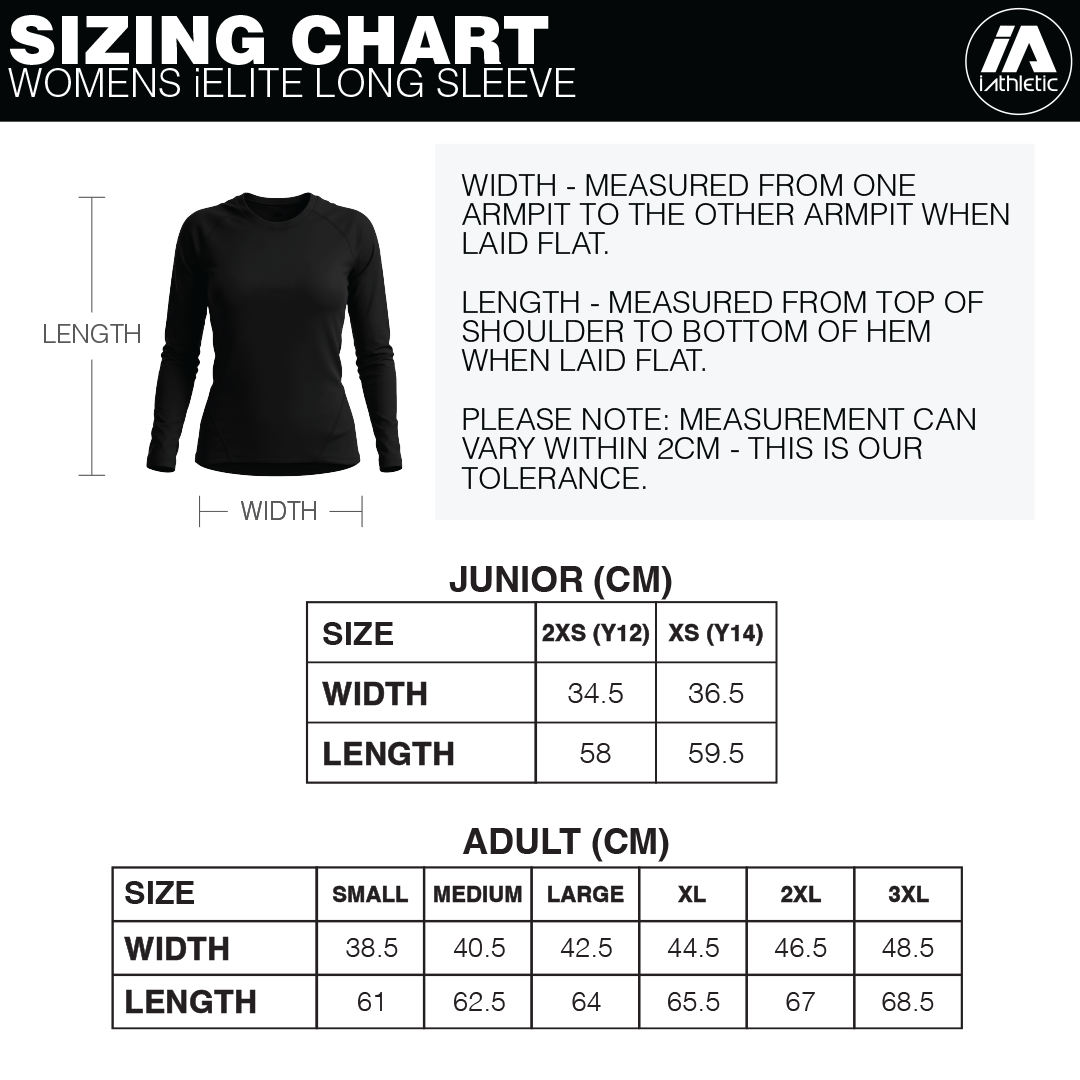 iAthletic iElite Womens Long Sleeve Top - Red