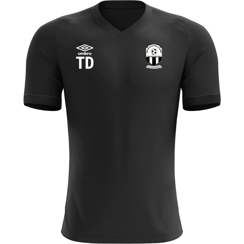 European Football Academy Jersey Black