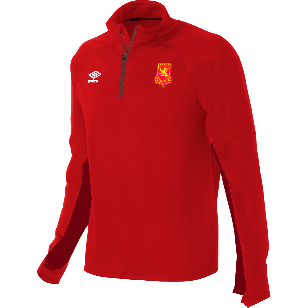 Preston Lions Stadium QTR ZIP Red